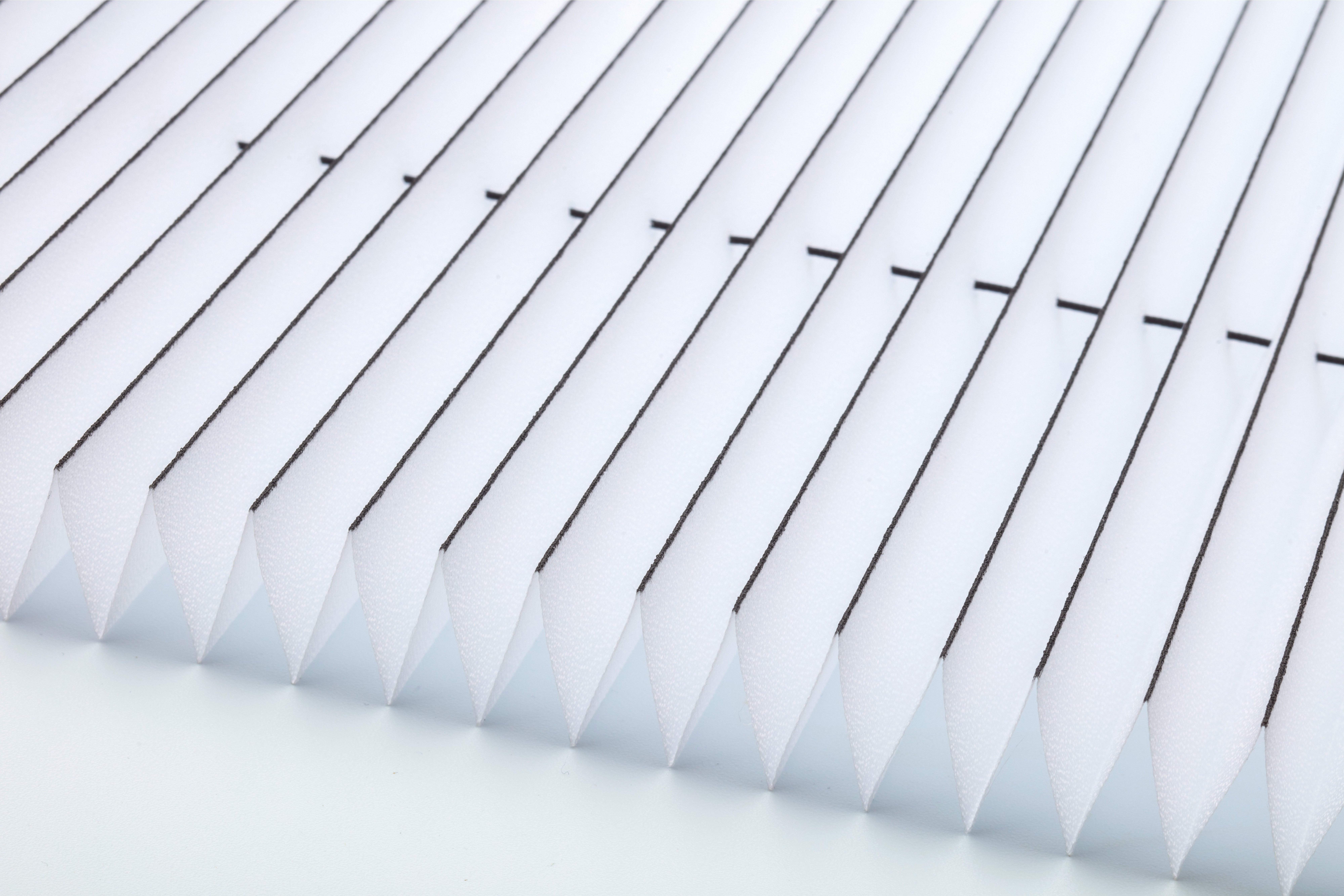 Plissee Klemmfix FLORIDA Stripe, K-HOME, verspannt, Klemmfix, einzigartiges Design mit faszinierendem Lichteffekt, Neuheit