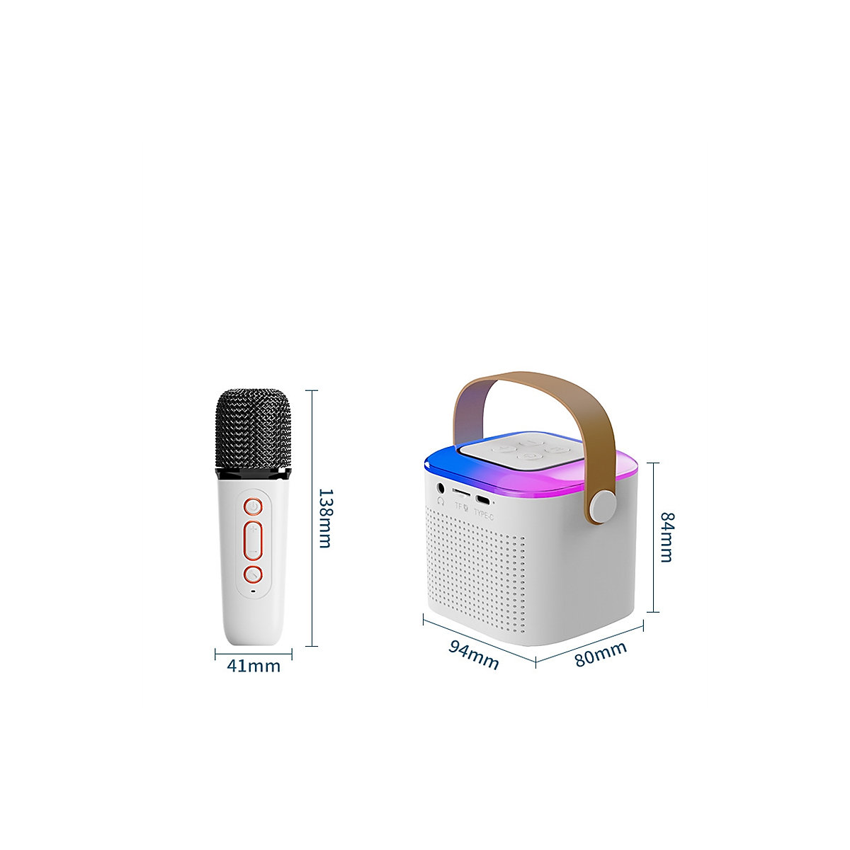 Tragbares integriertes Audiomikrofon für den Außenbereich Home Wireless Bluetooth Kinder Familie KTV