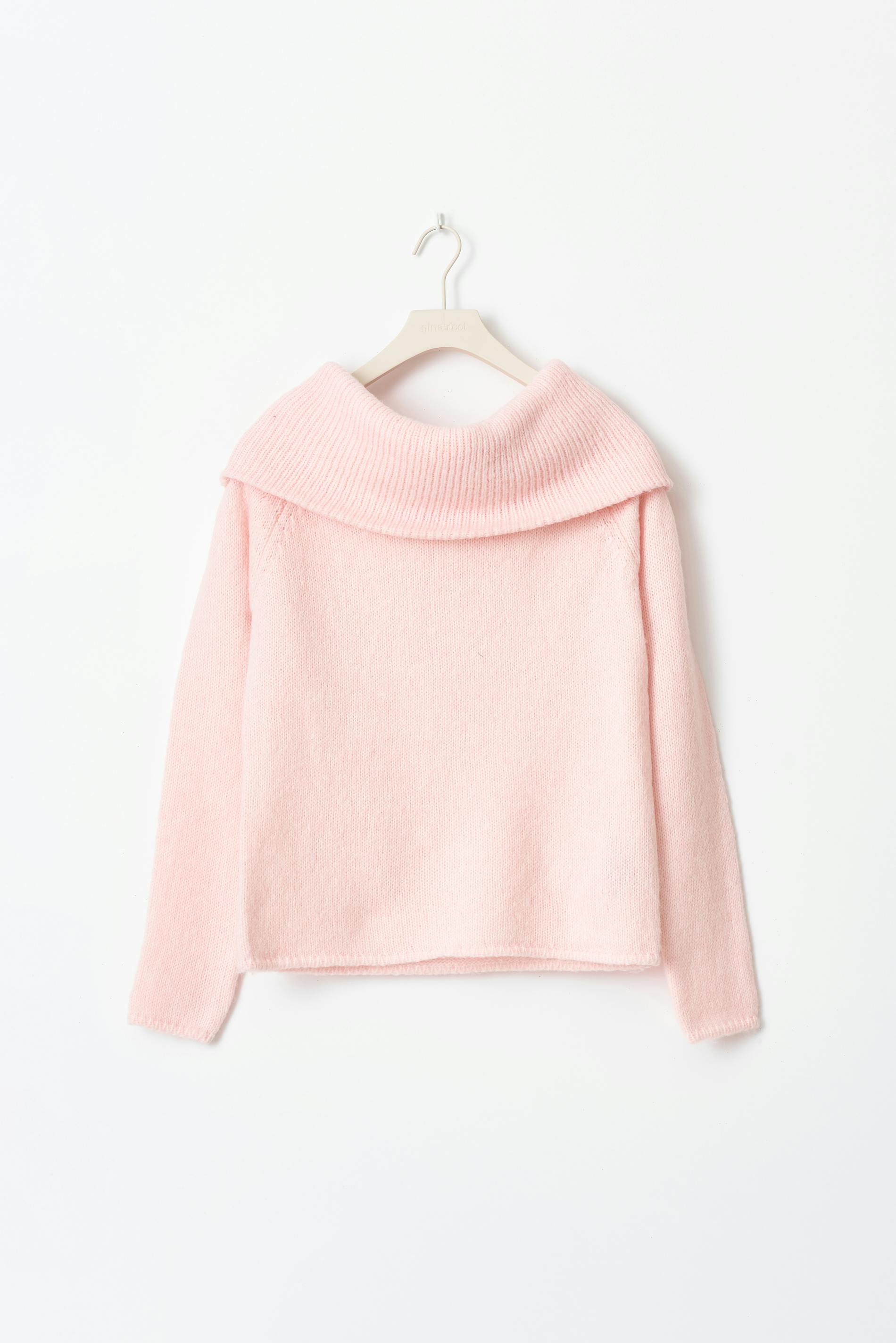 Knitted off shoulder sweater