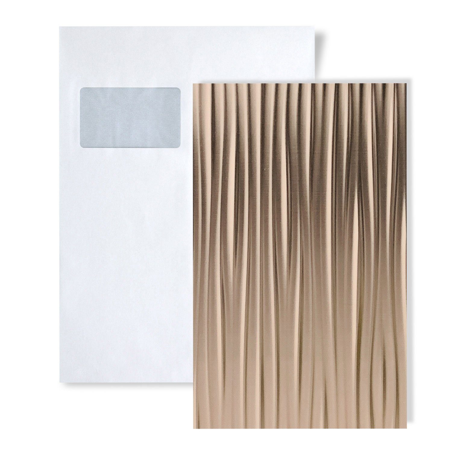 Profhome 3D Wandpaneel S-705054, BxL: 20x20 cm, (1 MUSTERSTÜCK, Produktmuster, 1-tlg., Muster des 3D Wandpaneels) bronze
