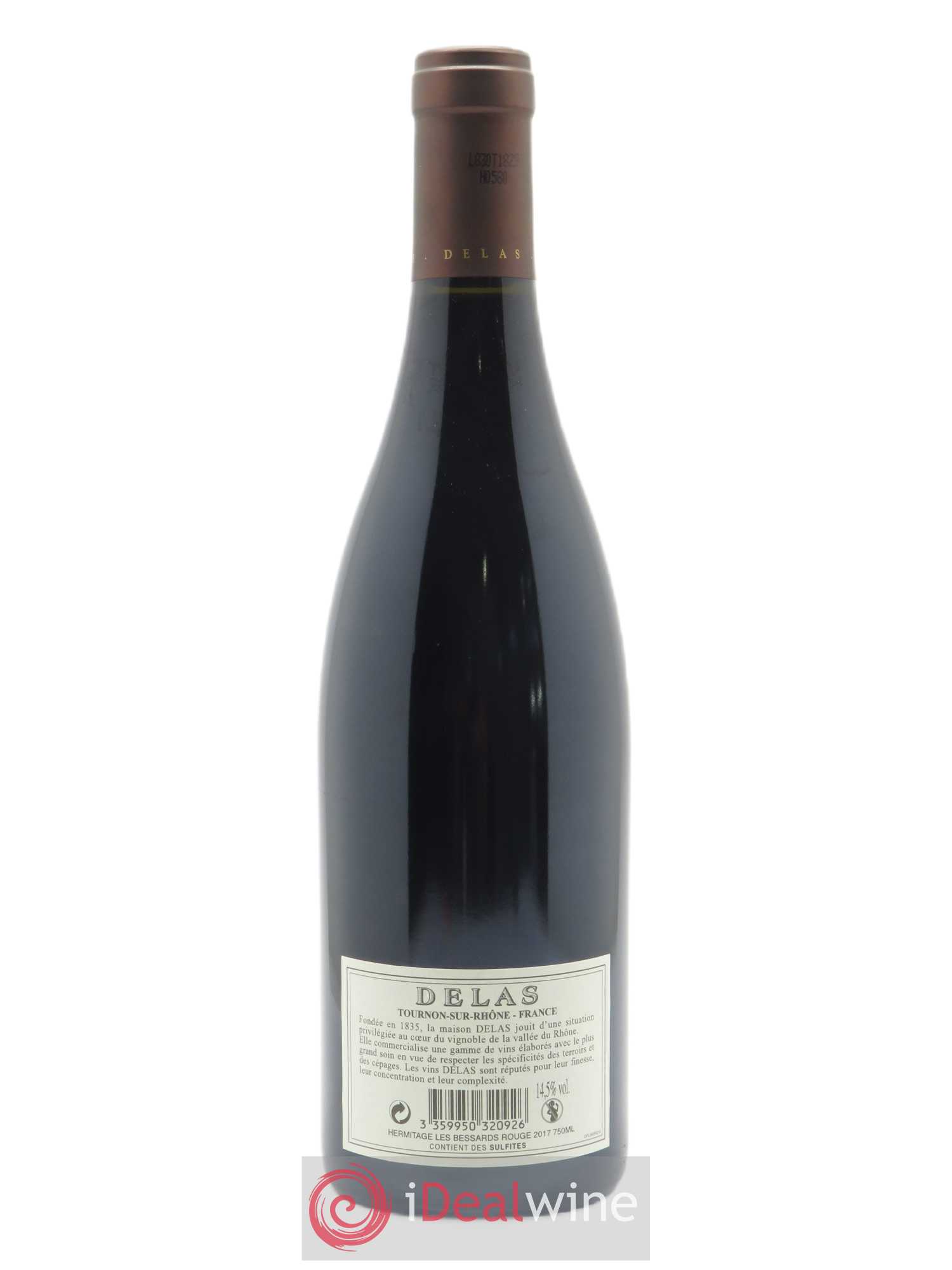 Hermitage Les Bessards Delas Frères  2017 - Lot de 1 Bouteille