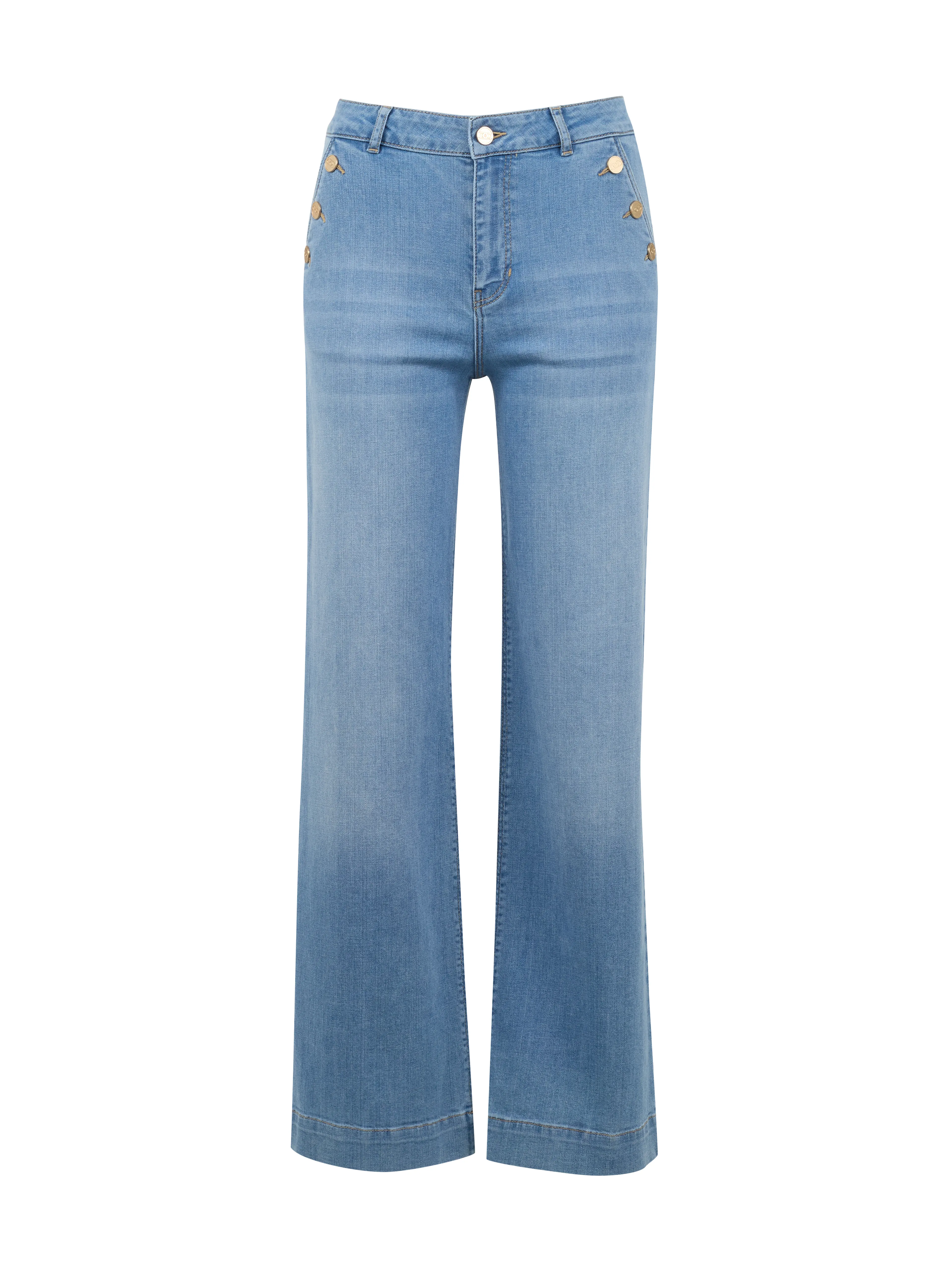 Hellblaue Wide Jeans Damen ORSAY