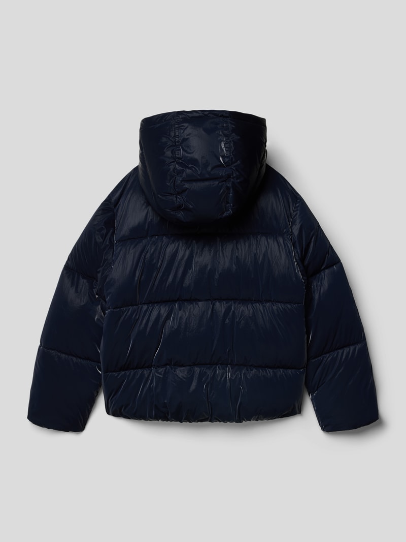 Steppjacke mit Kapuze in blau