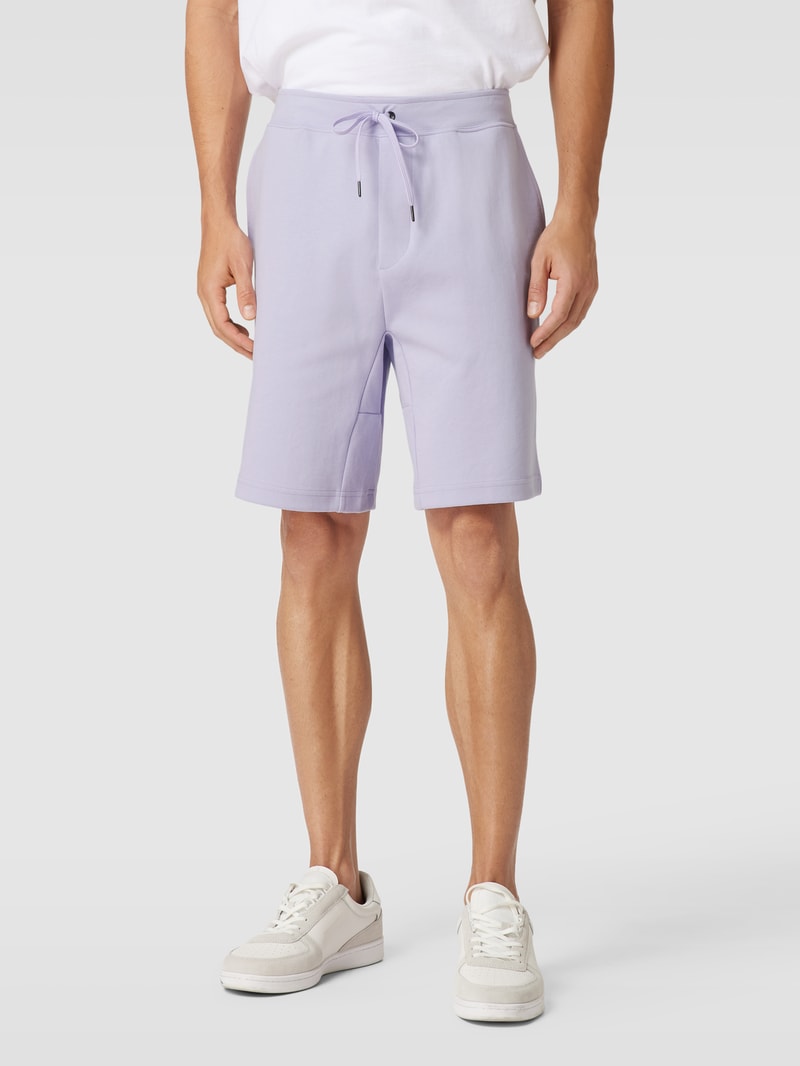 Sweatshorts mit Tunnelzug in flieder