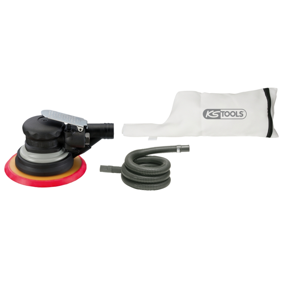 KS Tools 515.3066 Druckluft-Exzenterschleifer 150 mm mit Staubabsaugung