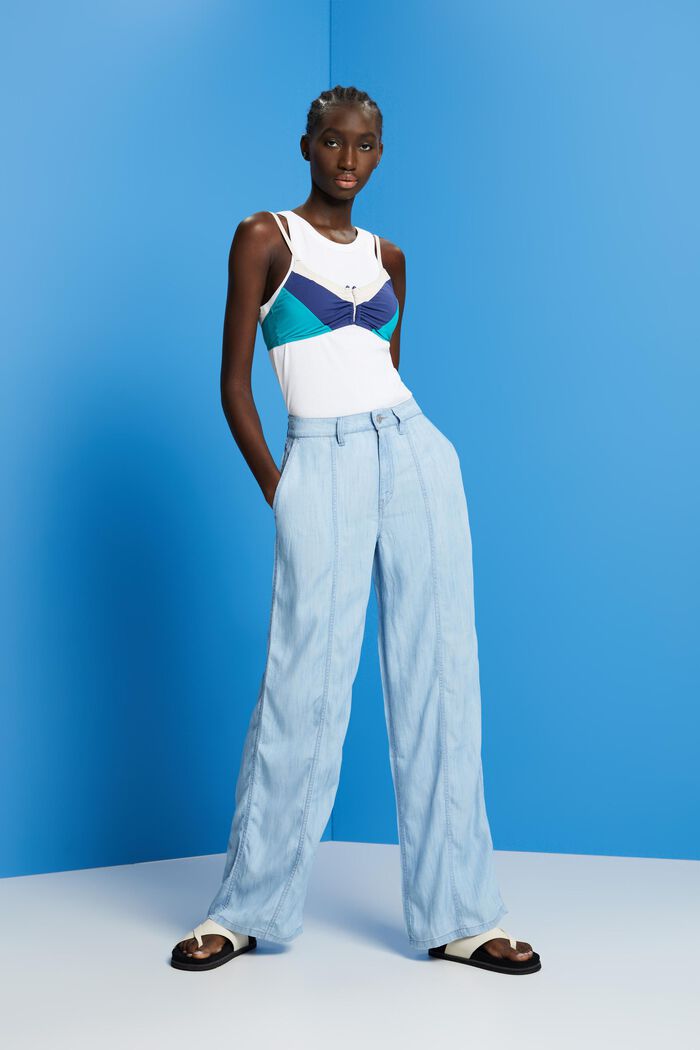 High-Rise-Hose mit weitem Bein