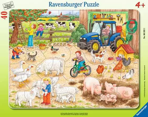 Kinderpuzzle ab 4 Jahren - Auf dem großen Bauernhof - 40 Teile