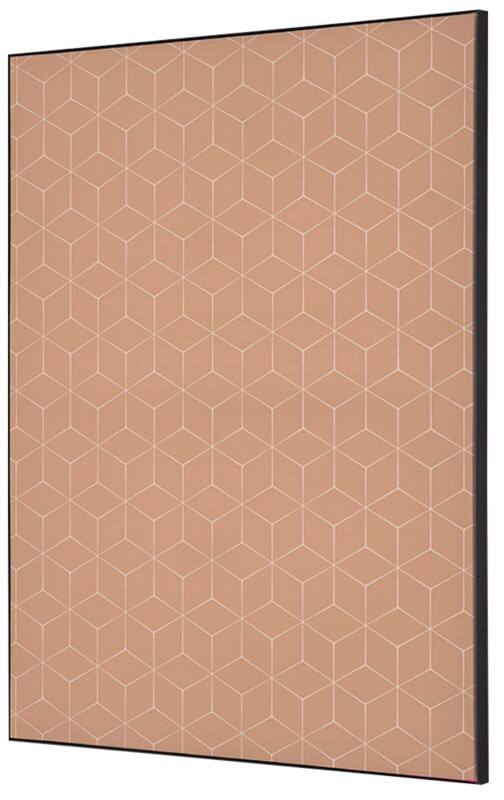SHOWDOWN Textile Wanddekoration Hexagon Mehrfarbig Aluminium