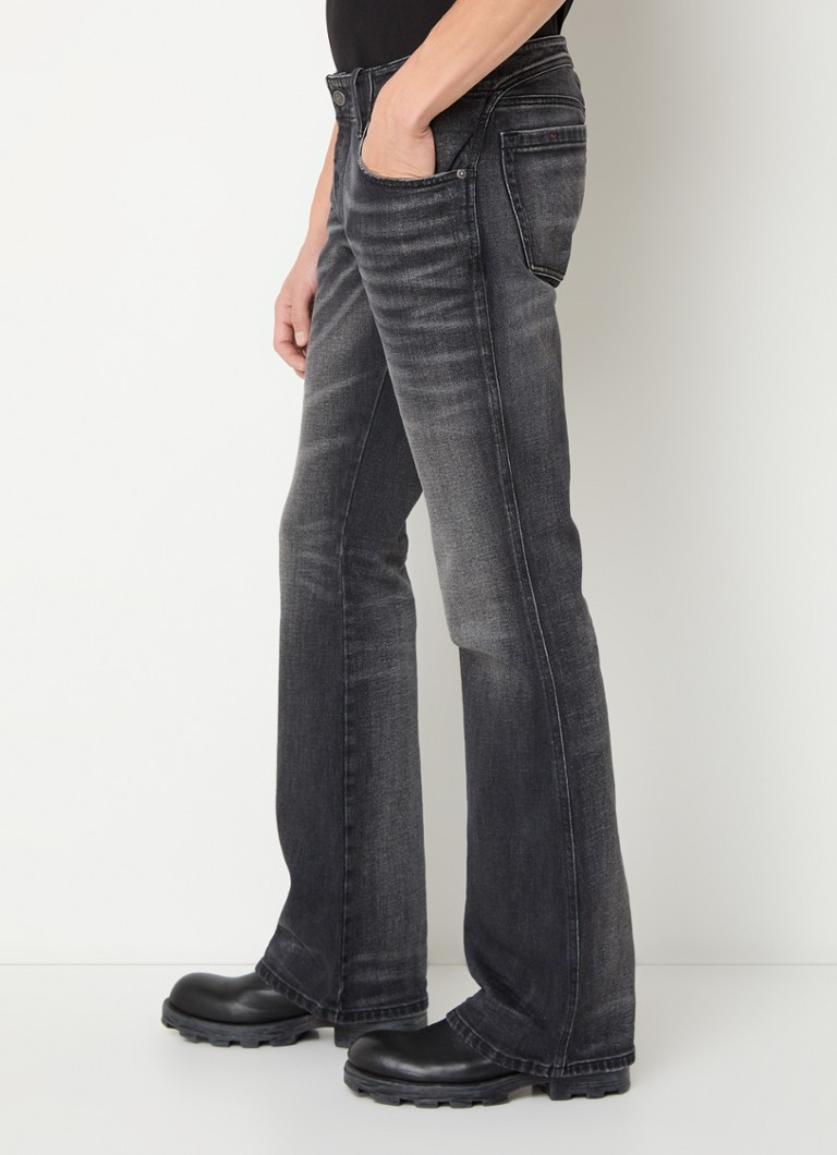 Diesel D-svarte slengjeans med farget vask