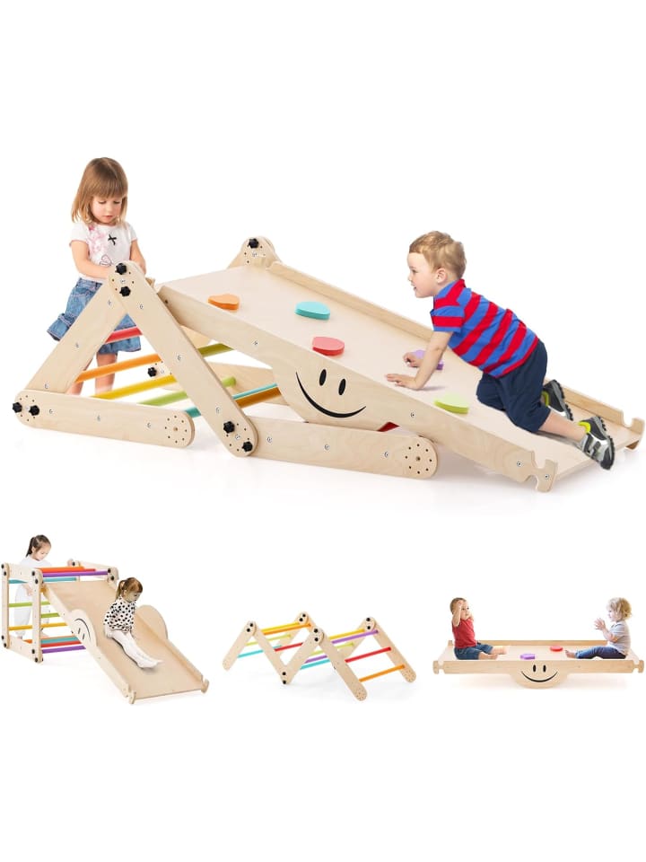 COSTWAY Klettergerüst 5in1 Indoor in Bunt günstig kaufen onesize