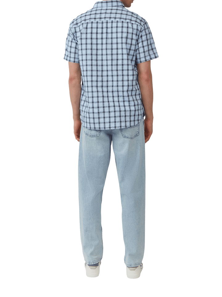 s.Oliver Hemd kurzarm in Blau günstig kaufen