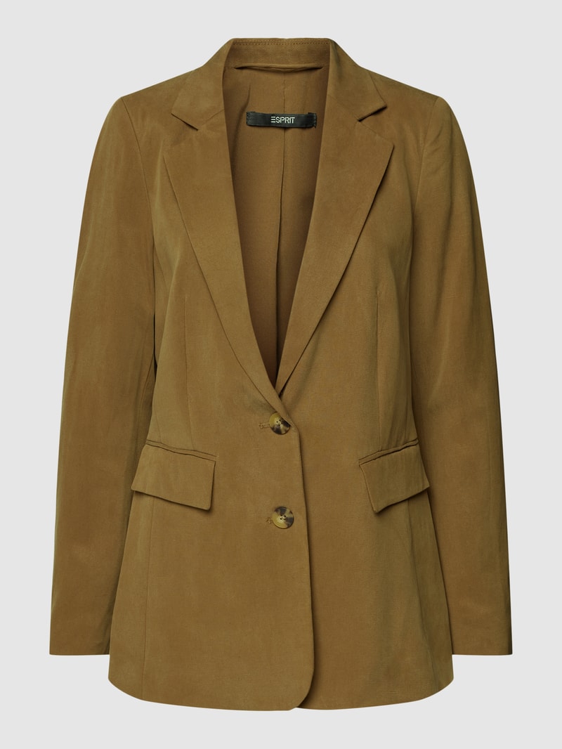 Blazer mit Pattentaschen in khaki