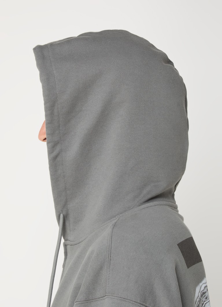 Hanorac Filling Pieces Chrome din bumbac organic cu imprimeu față-verso