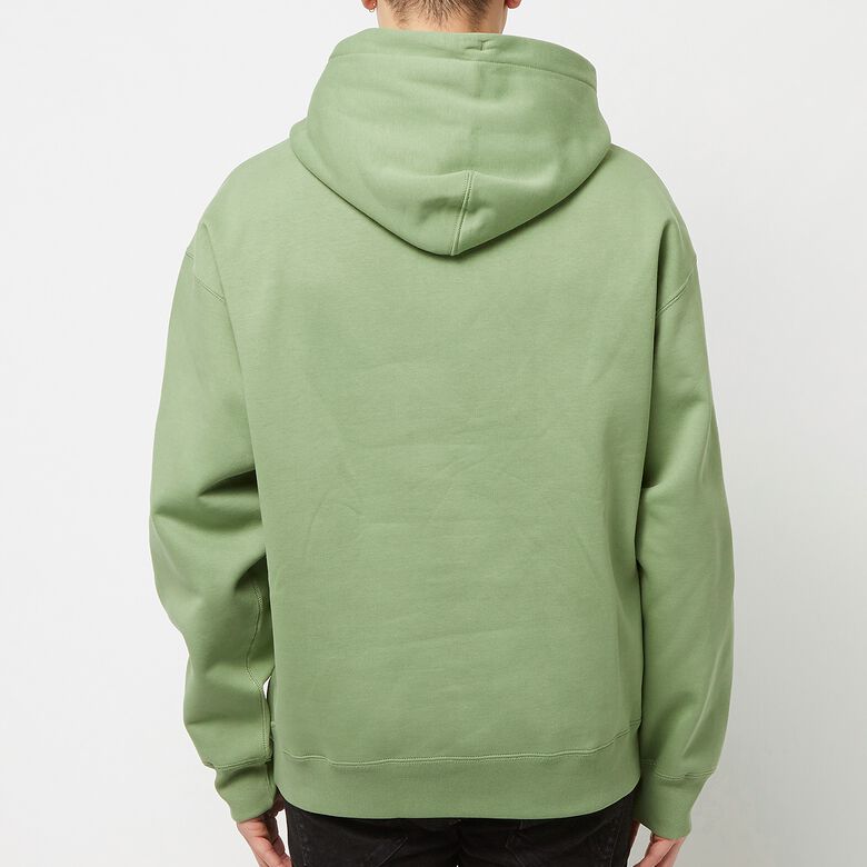 NIKE Solo Swoosh Fleece Hoodie oil green/white