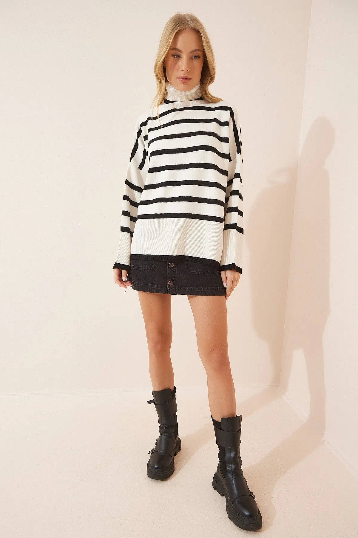 Happiness İstanbul  Pullover - Schwarz - Oversized