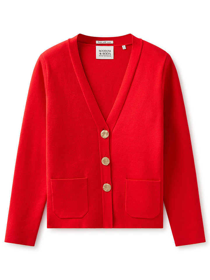 Scotch & Soda Cardigan in Rot günstig kaufen