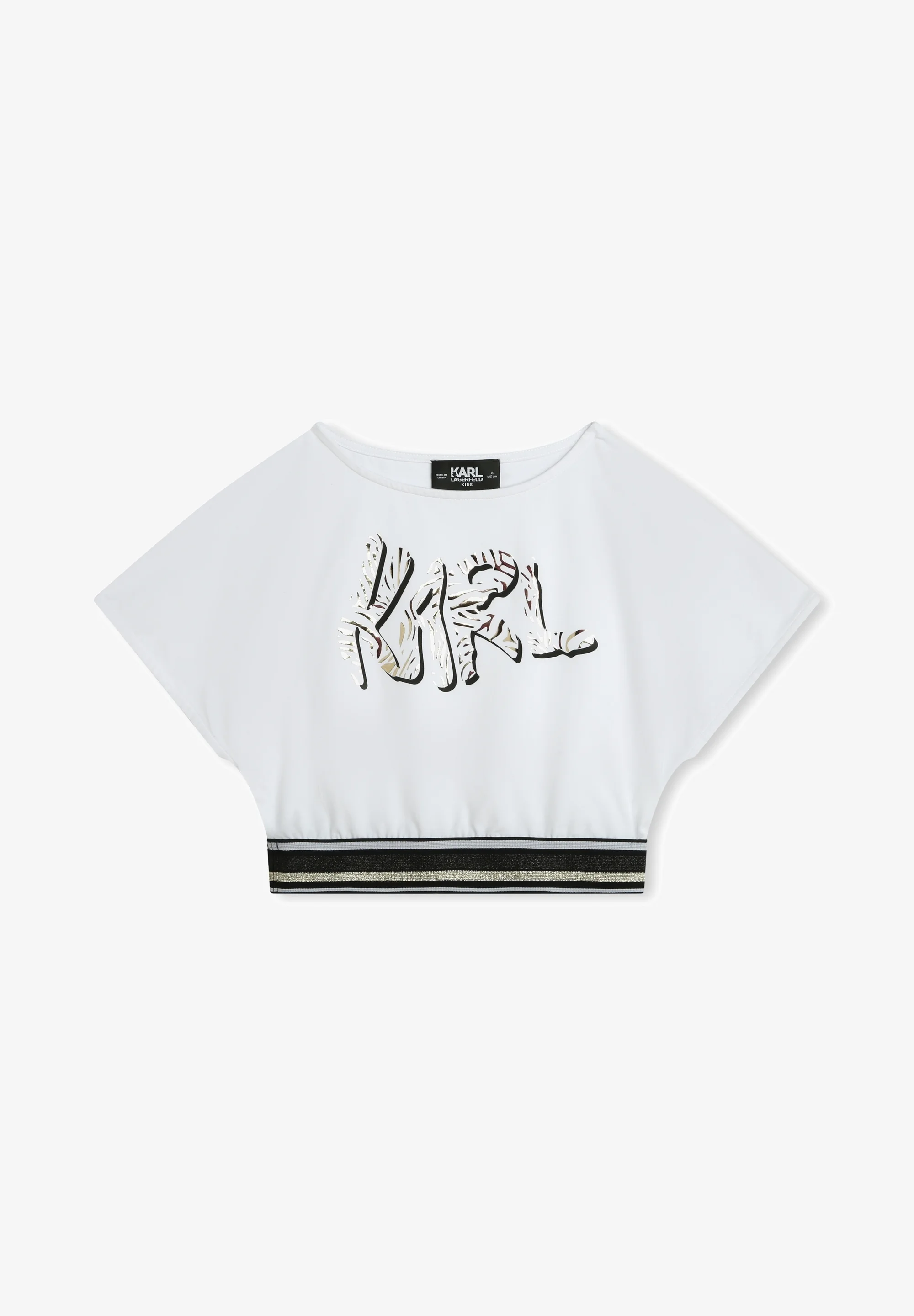 Camiseta infantil con estampado de KARL LAGERFELD