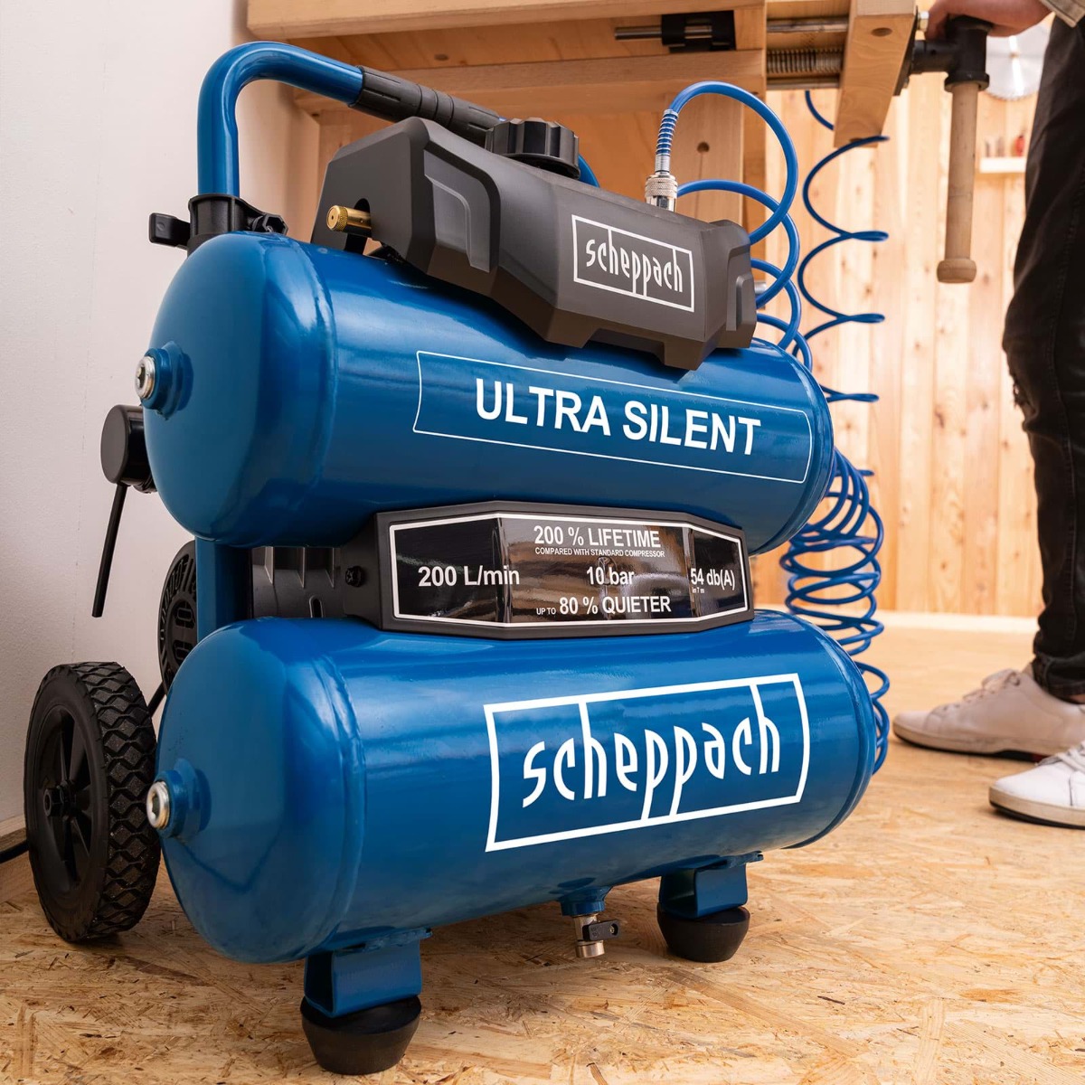 Scheppach 5906145901 HC20Si Twin Compressor 20L