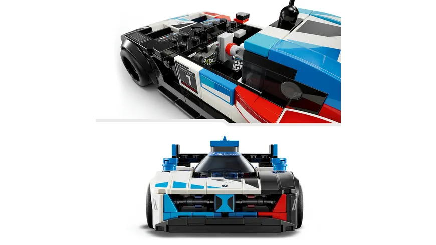 LEGO Speed Champions 76922 BMW M4 GT3 & BMW M Hybrid V8 Rennwagen Modellauto