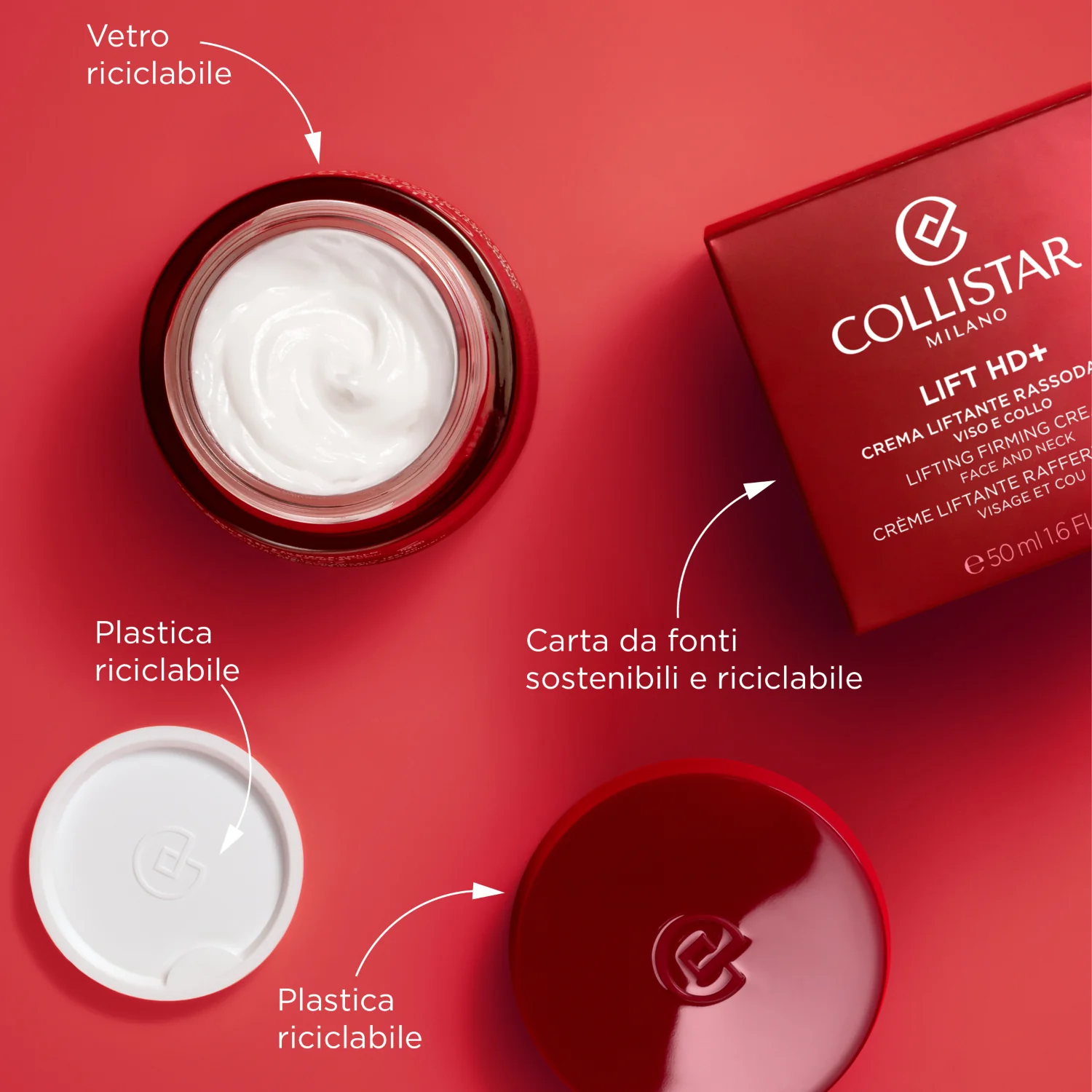 Lift HD LIFT HD+ Crema reafirmante lifting para rostro y cuello - Tratamiento lifting facial de 24 horas, tratamiento lifting para cuello y escote.