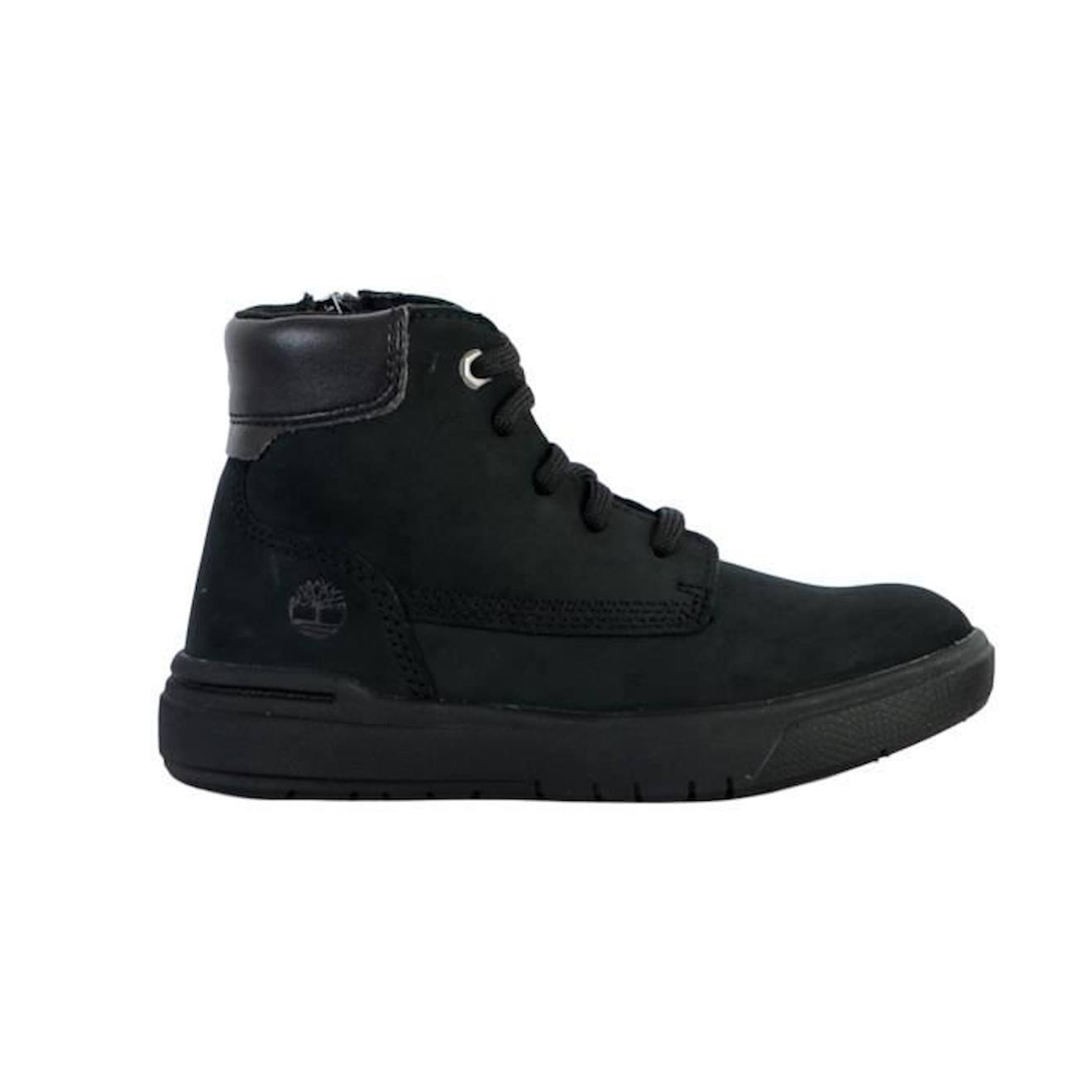 Basket Montante Cuir Junior Timberland Seneca Bay 6 In Side Zip noir