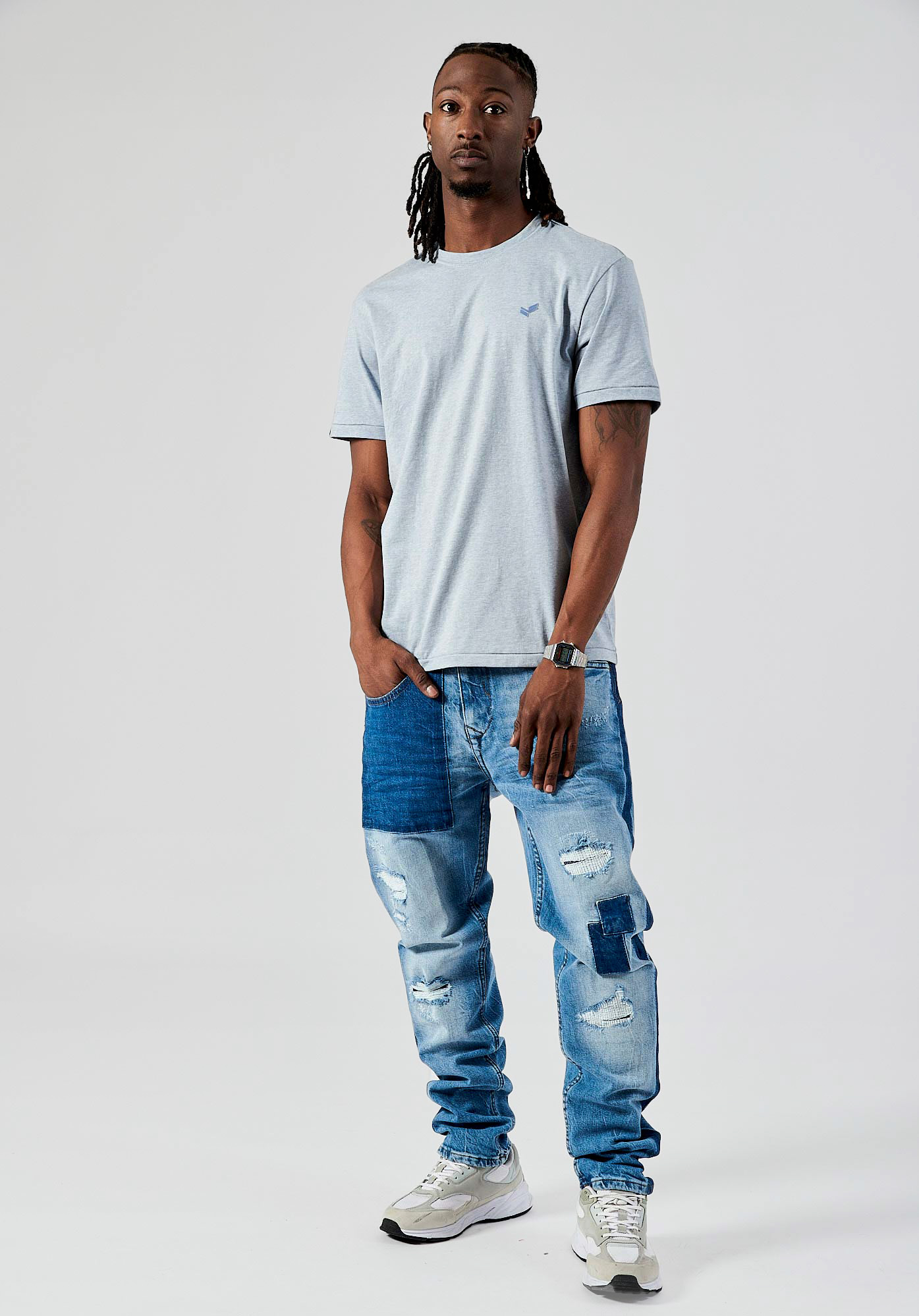 PACCO  T-shirt bleu homme