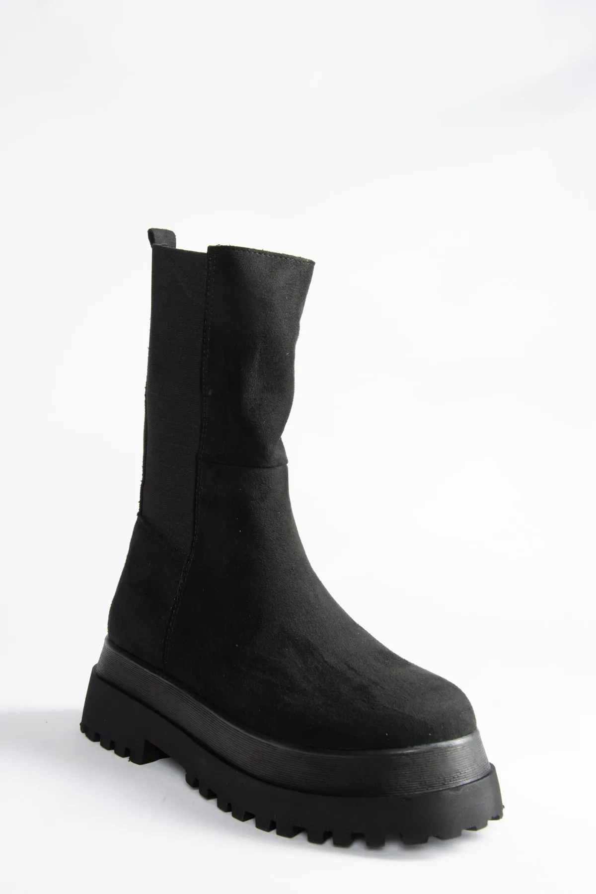 Fox Shoes  Schwarze Wildlederstiefel für Damen J267063102