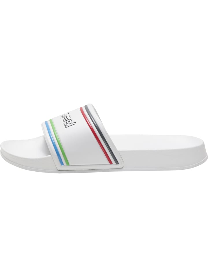Hummel Hummel Badelatschen Pool Slide Erwachsene in WHITE/MULTICOLOR günstig kaufen 41