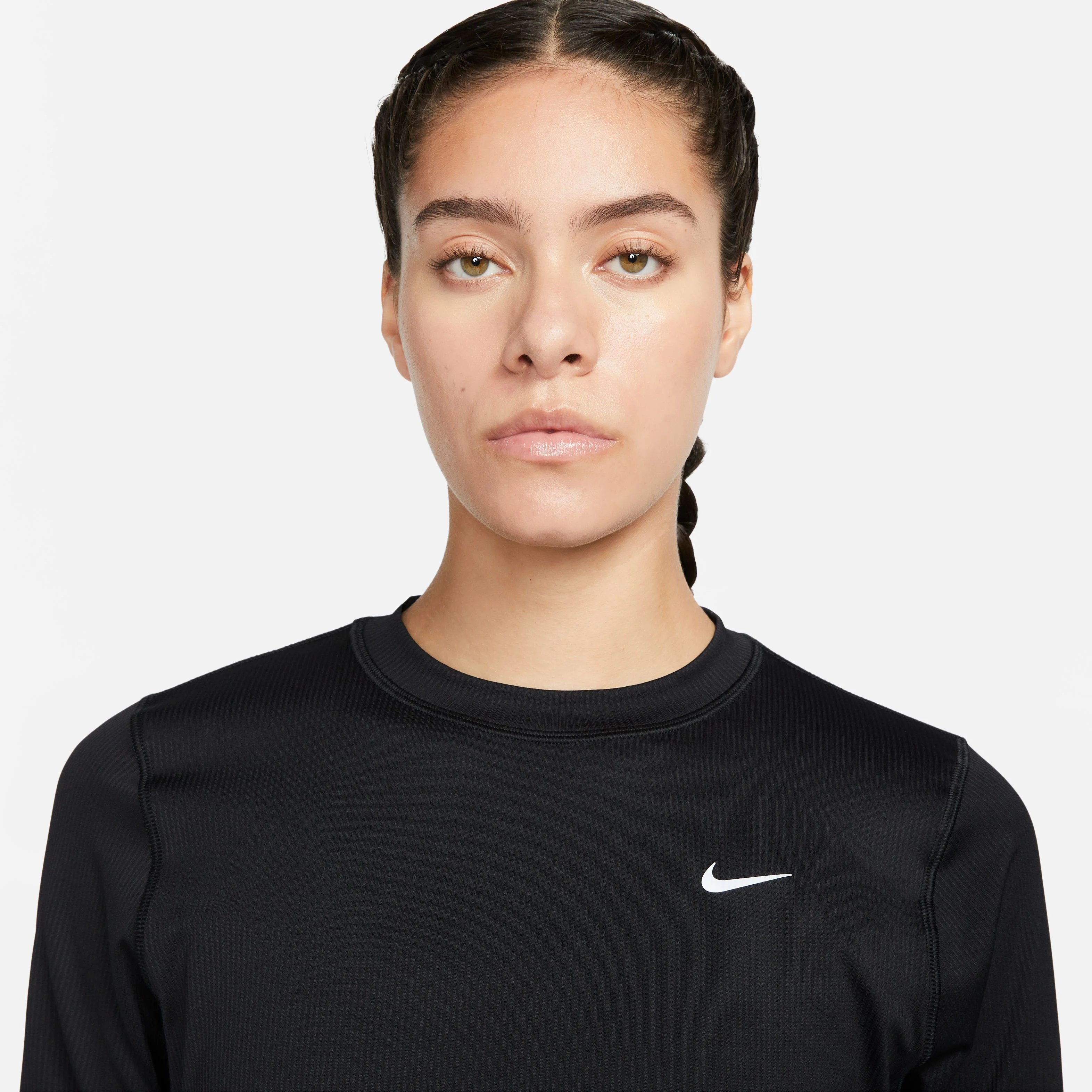 Dri-Fit Element Crew Novelty Lauftop Damen - Schwarz