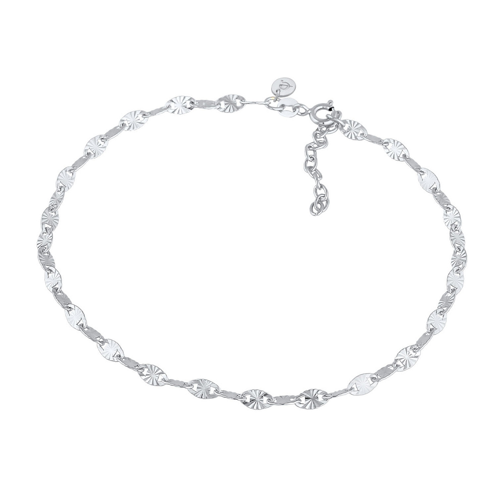 Elli PREMIUM Elli PREMIUM Bracelet de Cheville Plaque pour dames avec motif d'étoile Tendance  Bijoux