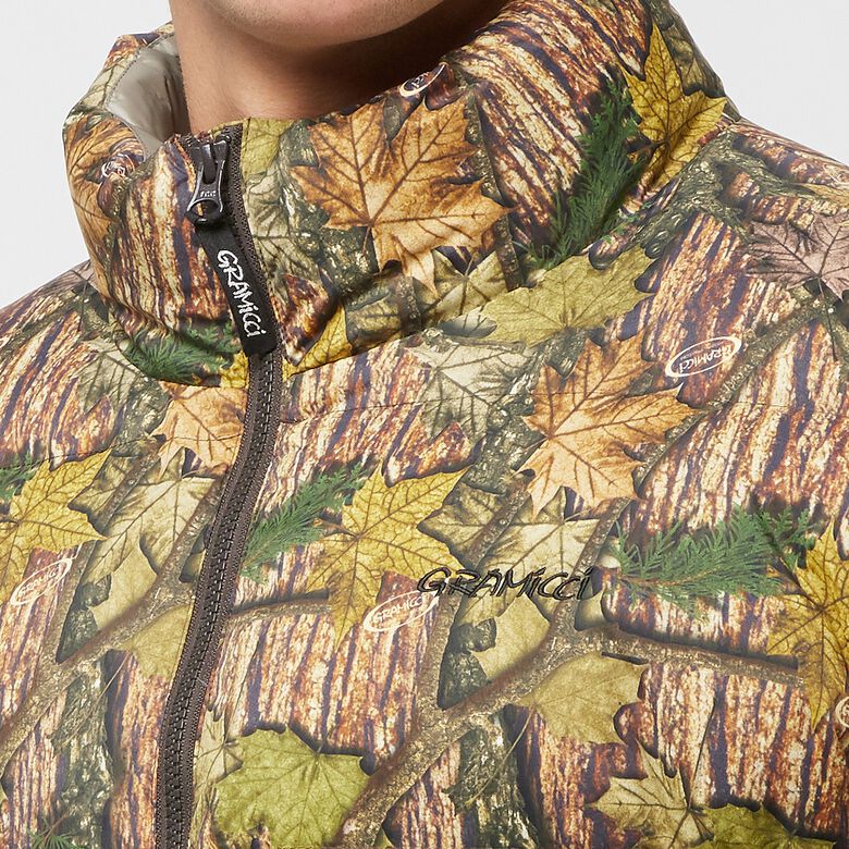 Gramicci Down Puffer Jacket leaf camo