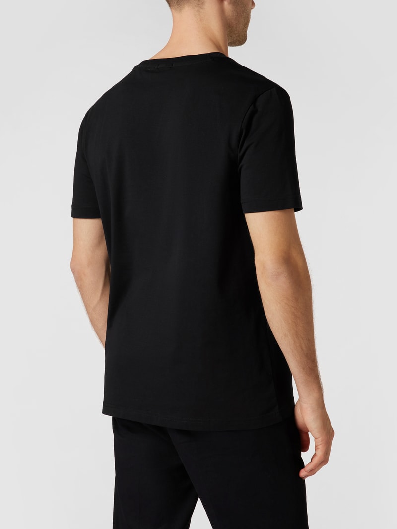 T-Shirt mit Logo-Print Modell 'Tee' in schwarz