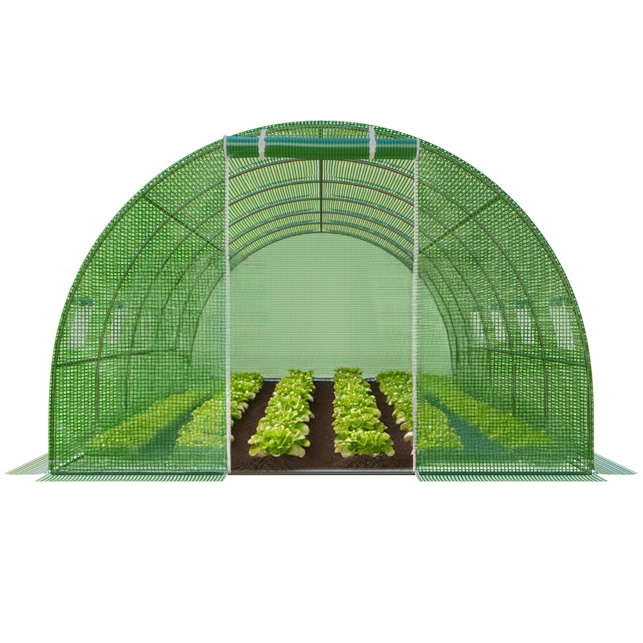 TroniTechnik GARMIO® Foliengewächshaus CARINI, Tomatenzelt, winterfest, 6x3x2m, Frühbeet, Pflanzenhaus