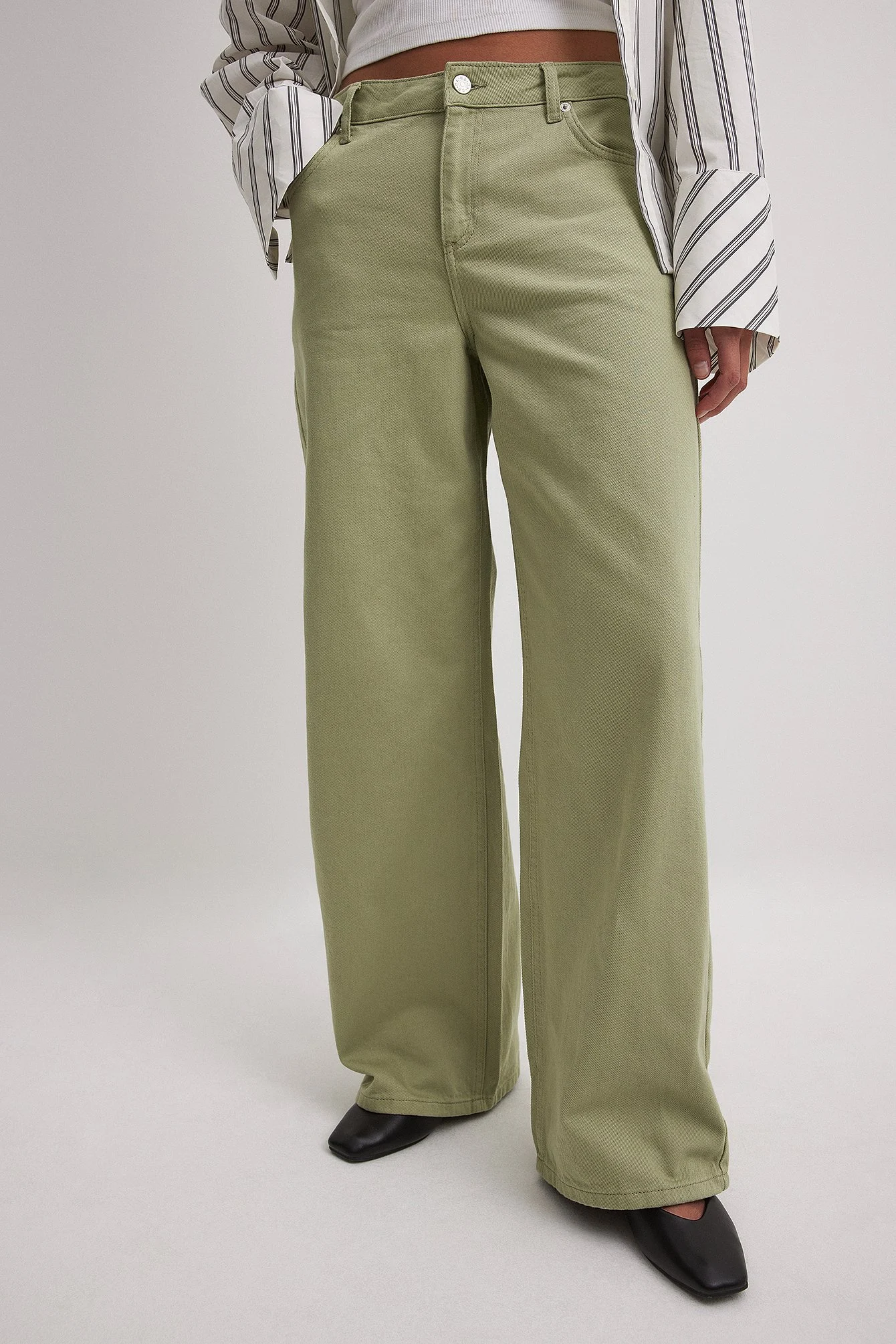 Oversize-Jeans mit tiefer Taille