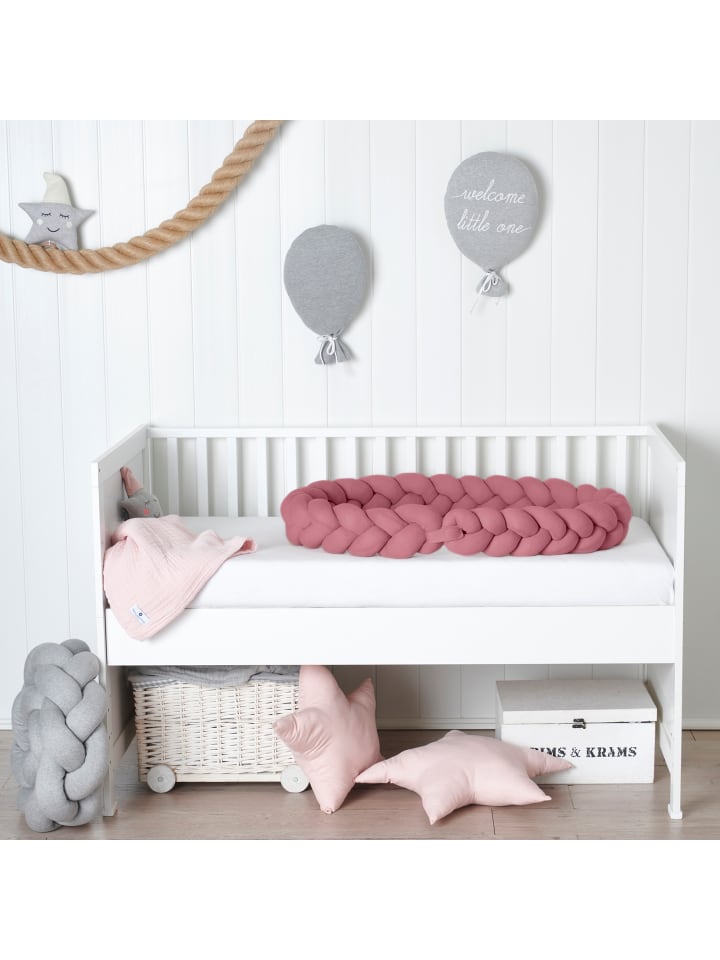 nordic coast company  Bettschlange geflochten Jersey Beere  günstig kaufen onesize