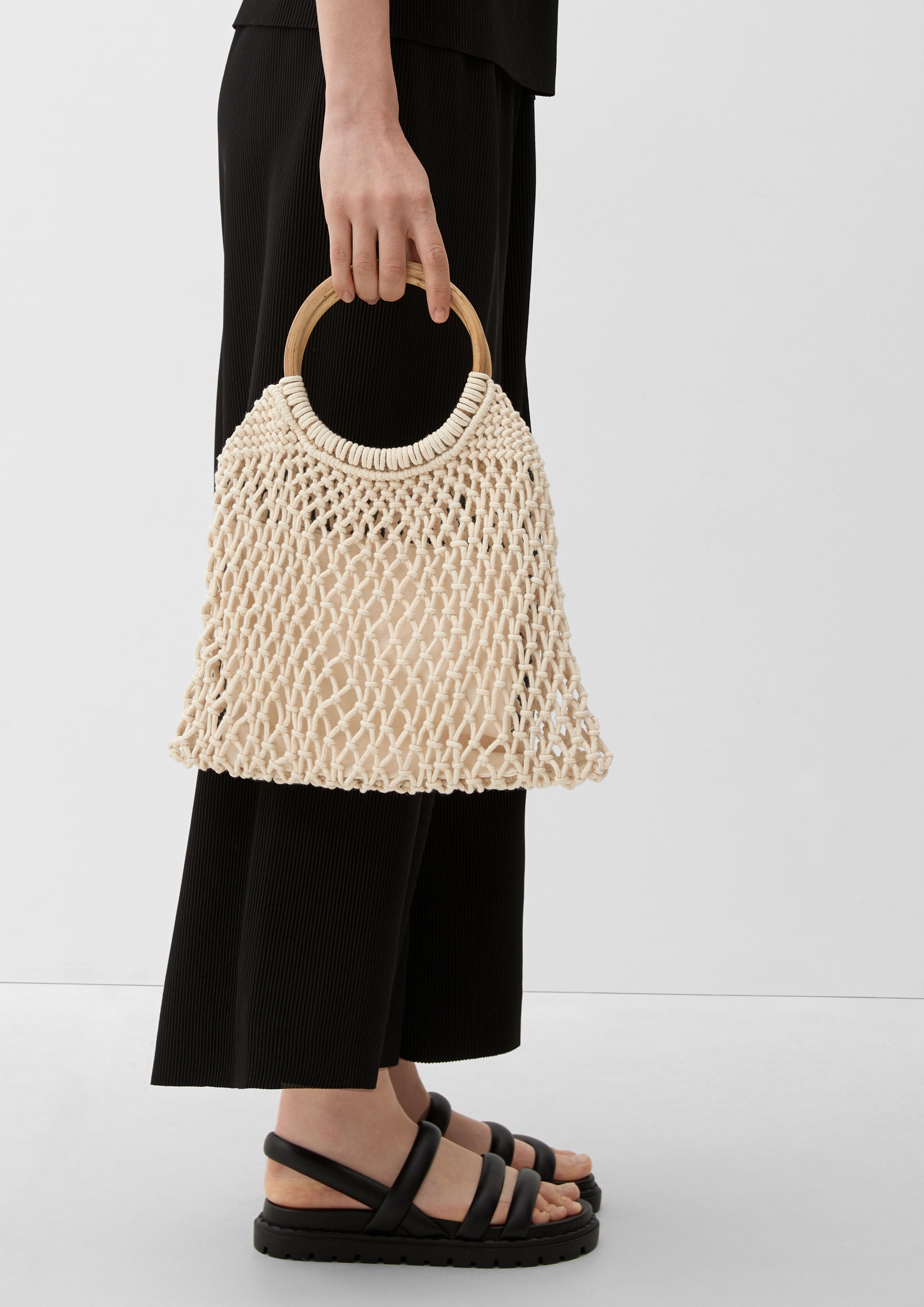 Makramee-Shopper mit Holzgriff  2129936-0805