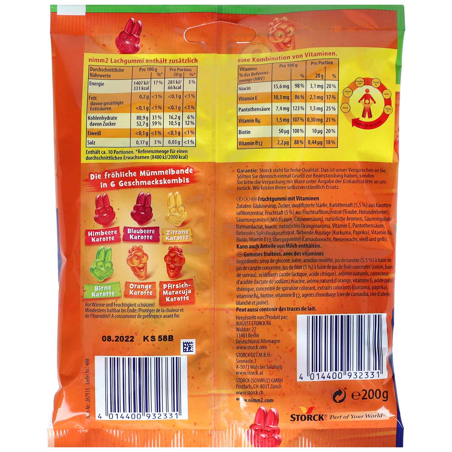 nimm2 Lachgummi Mümmelbande 200g