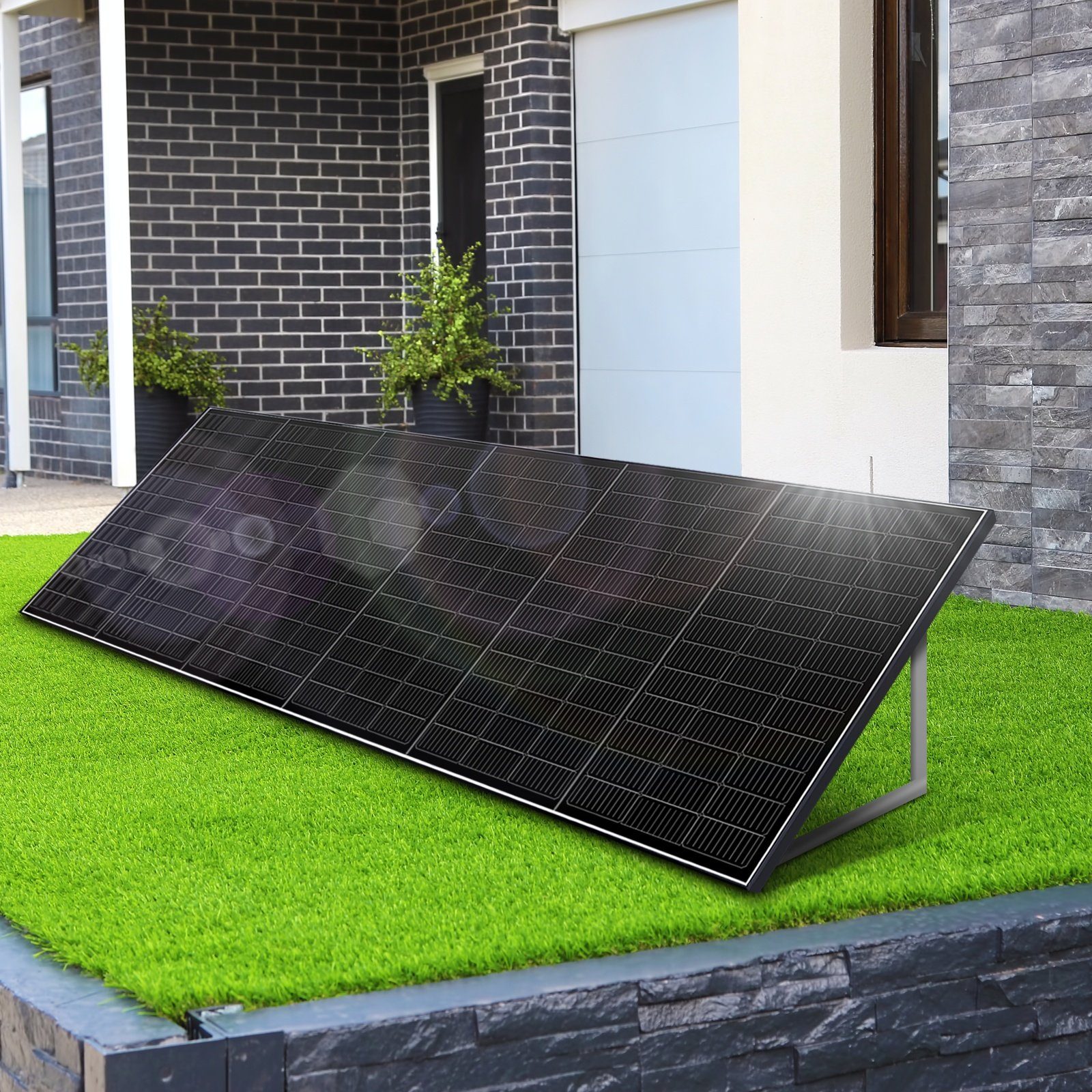 SUNNIVA Solaranlage Balkonkraftwerk 840W / 600W Set, Monokristallin, (BENY Wechselrichter Wifi, Solaranlage Komplettset mit 5m Anschlusskabel für Schuko Steckdose), Balkon Mini-PV Anlage genehmigungsfrei, steckerfertig