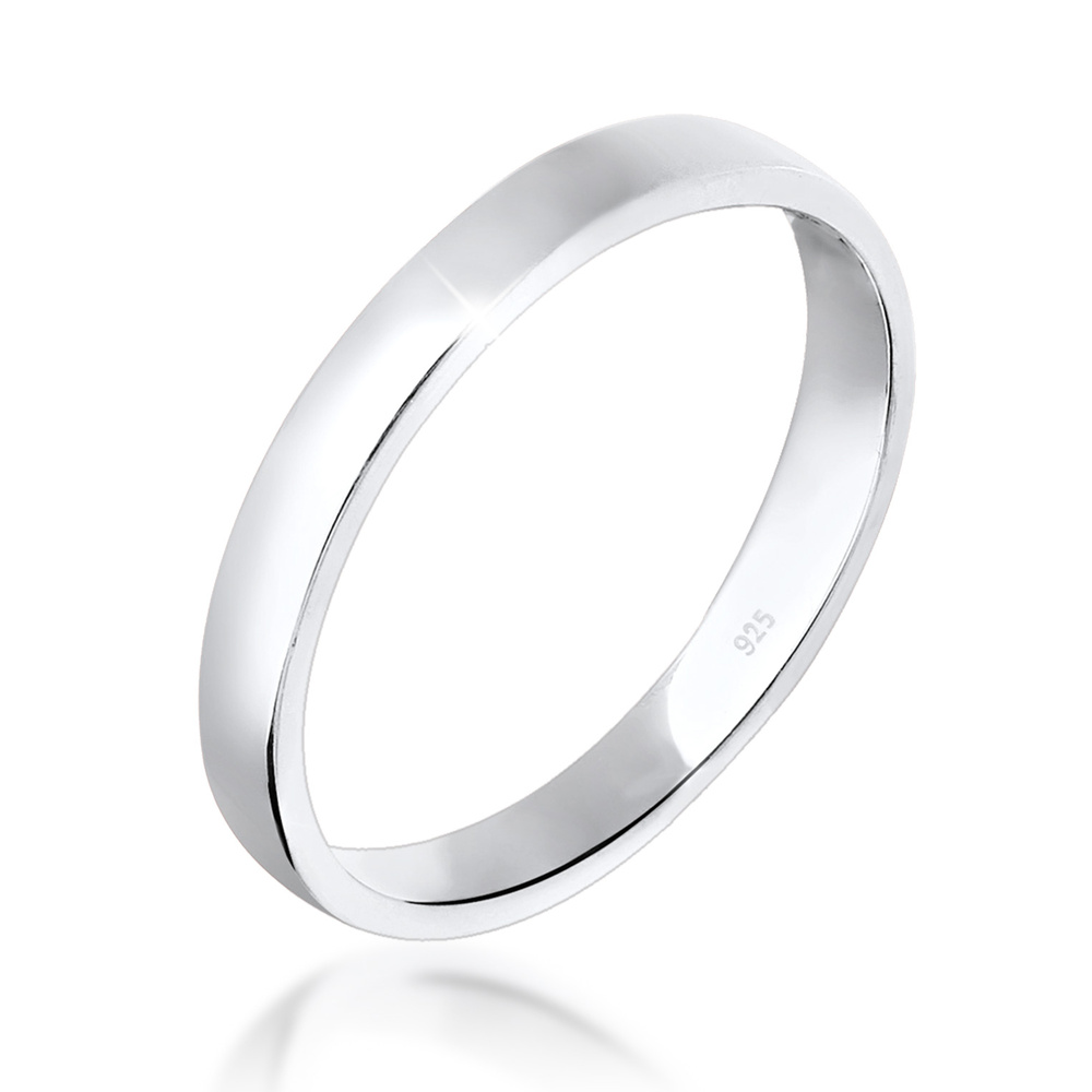 Elli Elli Bague Femmes Fiançailles Simple Élégant en Argent Sterling 925 Bague