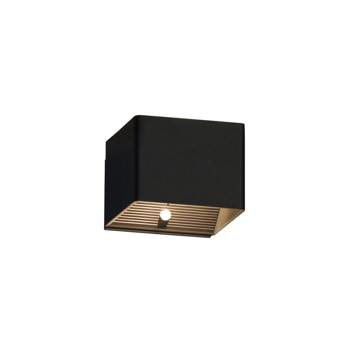 Fischer & Honsel Akku Wandlampe Magnetics Schwarz 10,5 x 8 cm