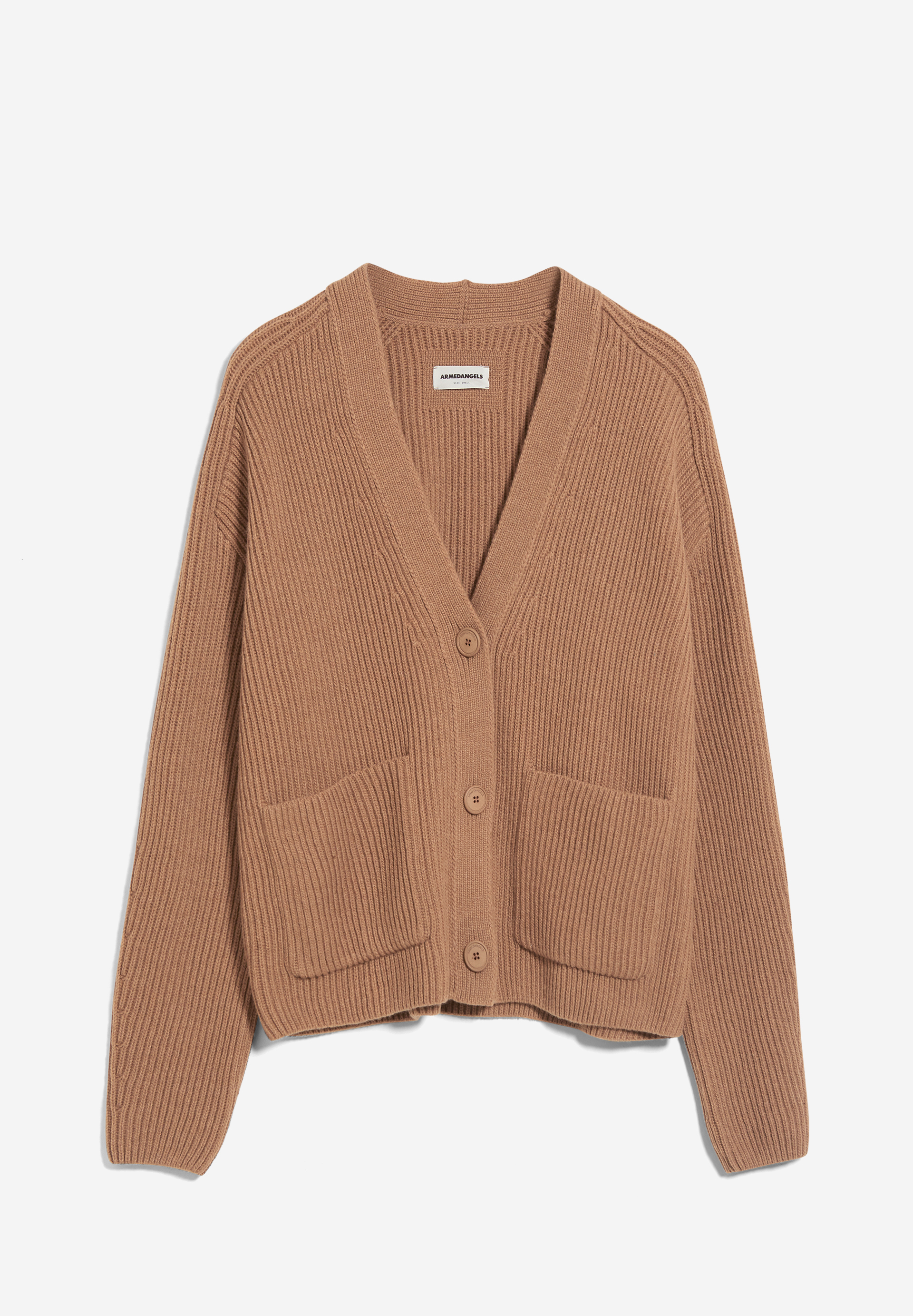 Cardigan Loose Fit aus Bio-Woll-Mix (recycled)