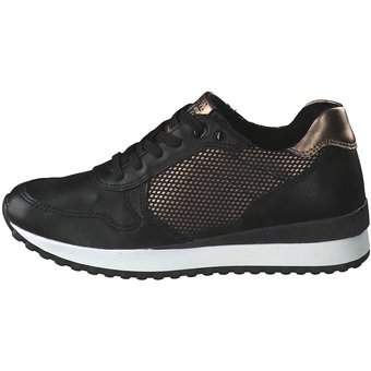 Marco Tozzi Schnürsneaker in schwarz