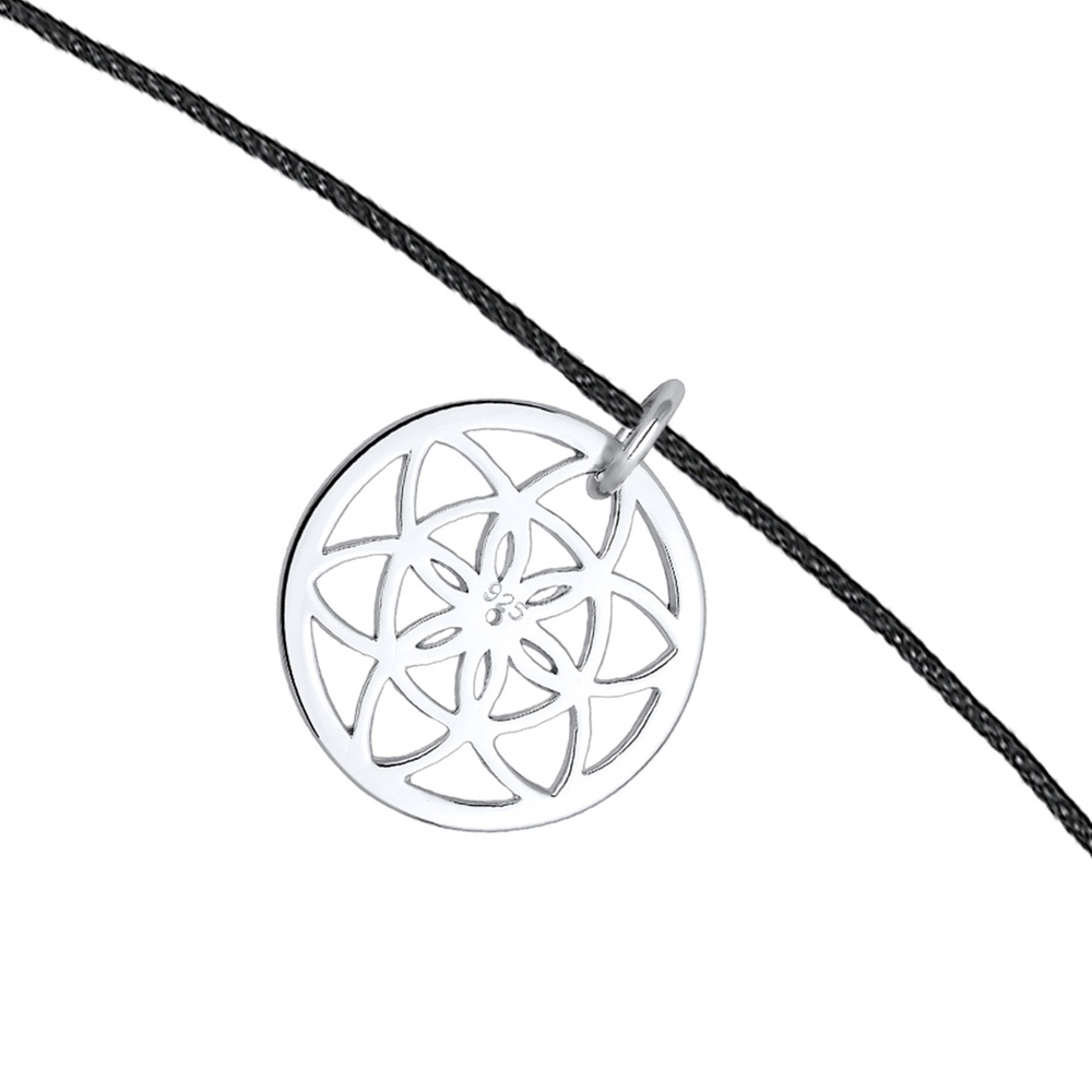 Elli Elli Collier Femme Choker Pendentif Ornement - (925/1000) Argent collier