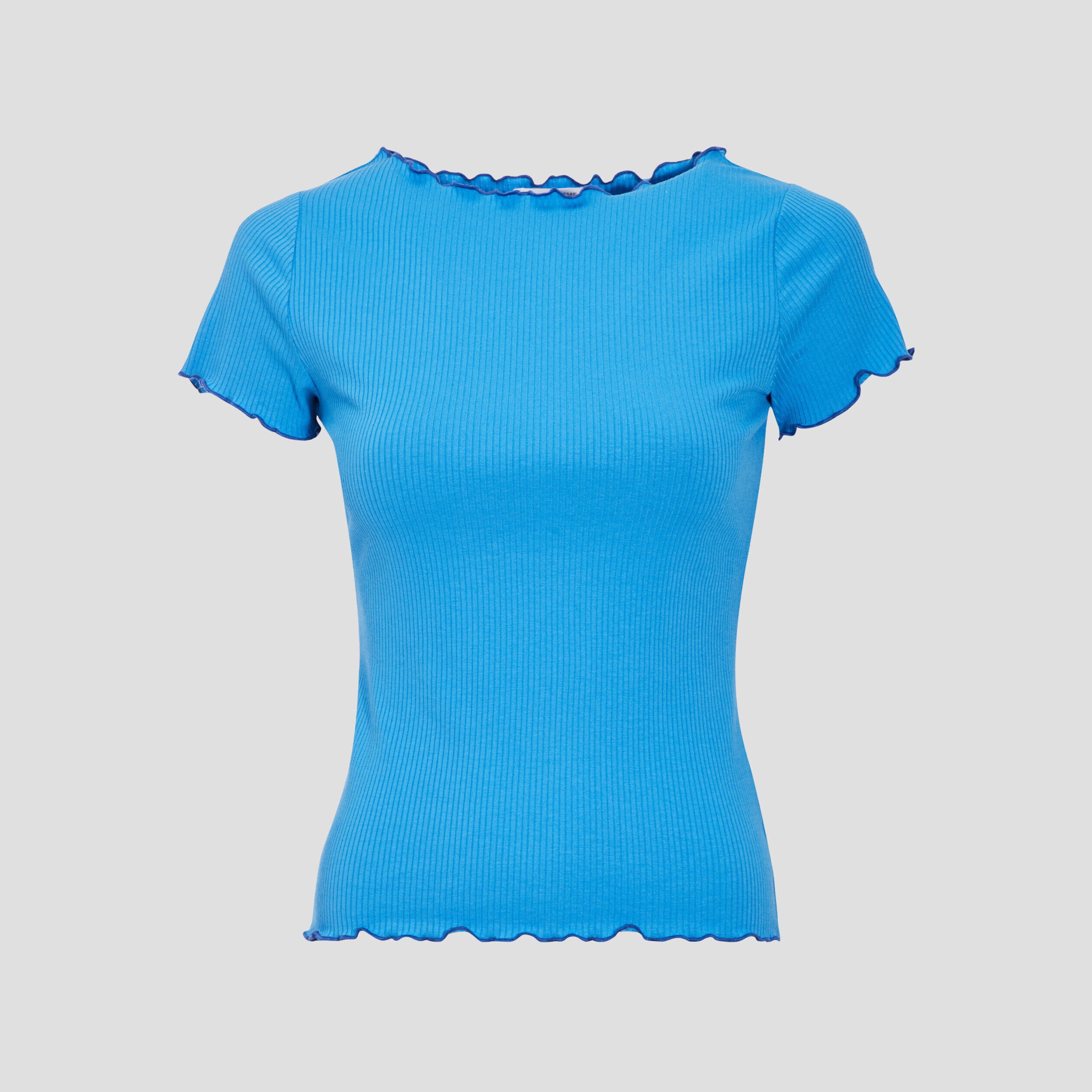 T-shirt manches courtes bleu roi femme | Cache Cache