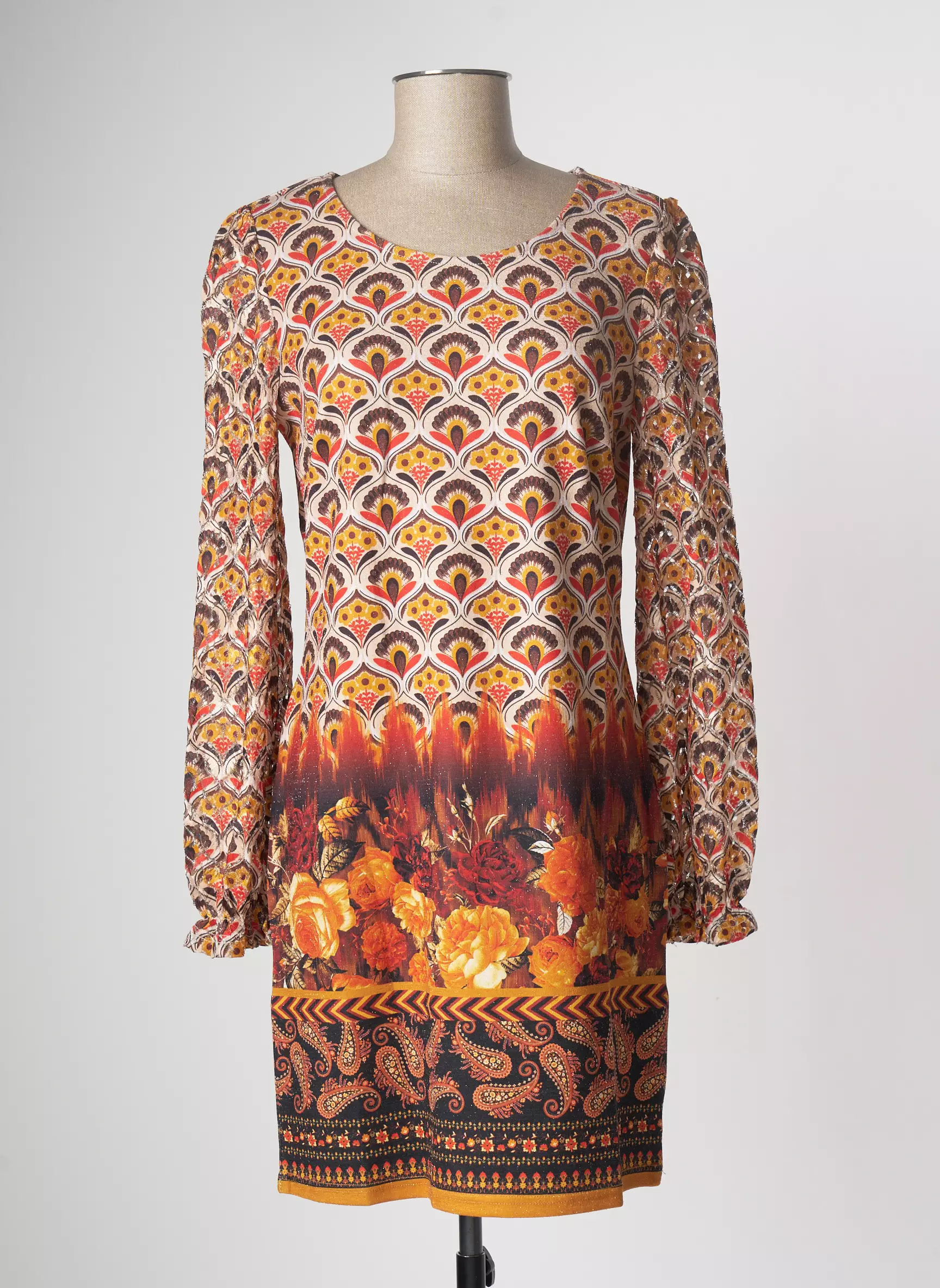 Multiples Robes Courtes Femme couleur orange