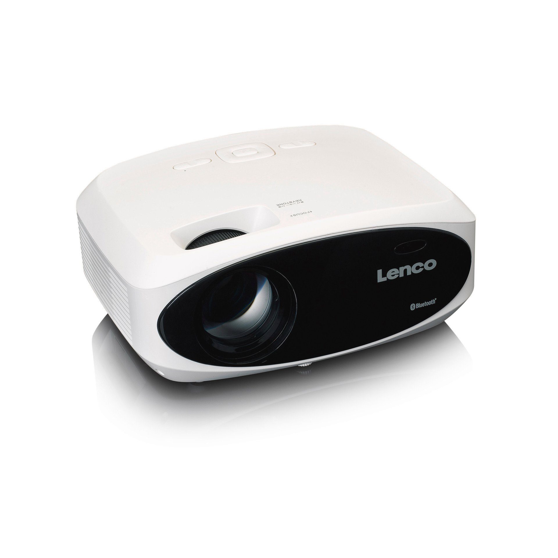 Lenco LPJ-900WH Full HD LCD Projektor mit HDMI USB und SD LCD-Beamer (9000 lm, 04.05.2000, 1920 x 1080 px)