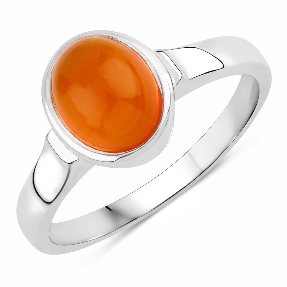 Rafaela Donata Bague Argent sterling Cornaline en Argent Bague
