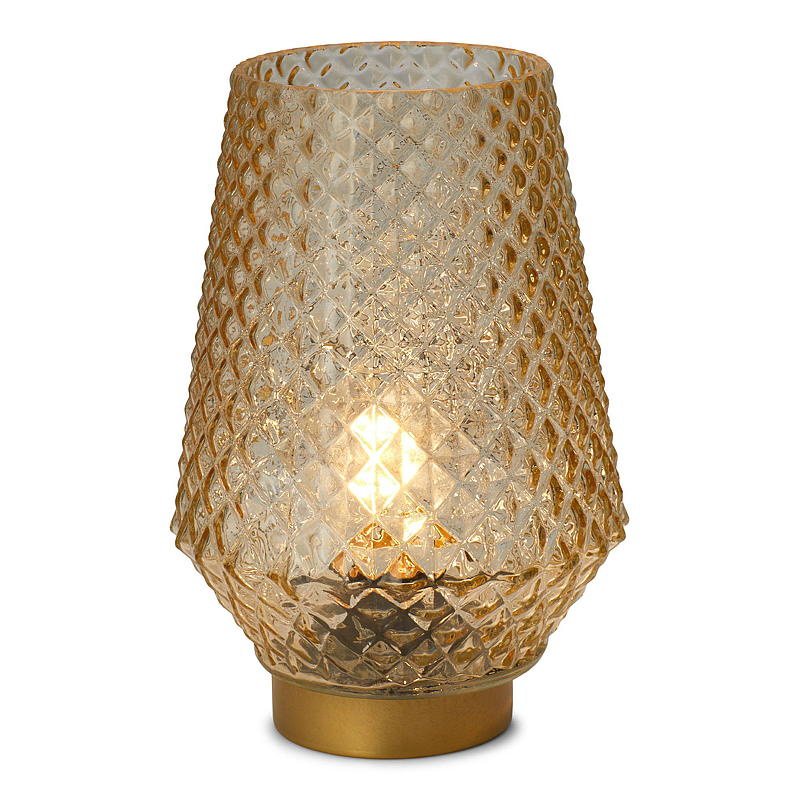 Home Glasslampe ø 12x20 cm batteridrevet