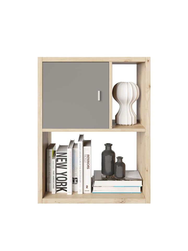 Phoenix Group AG  Fortuna - SET, Beistelltisch mit 3 Fächern inkl. Türeinsatz, artisan eiche, B/H/T: 75,1x57,9x34cm günstig kaufen onesize