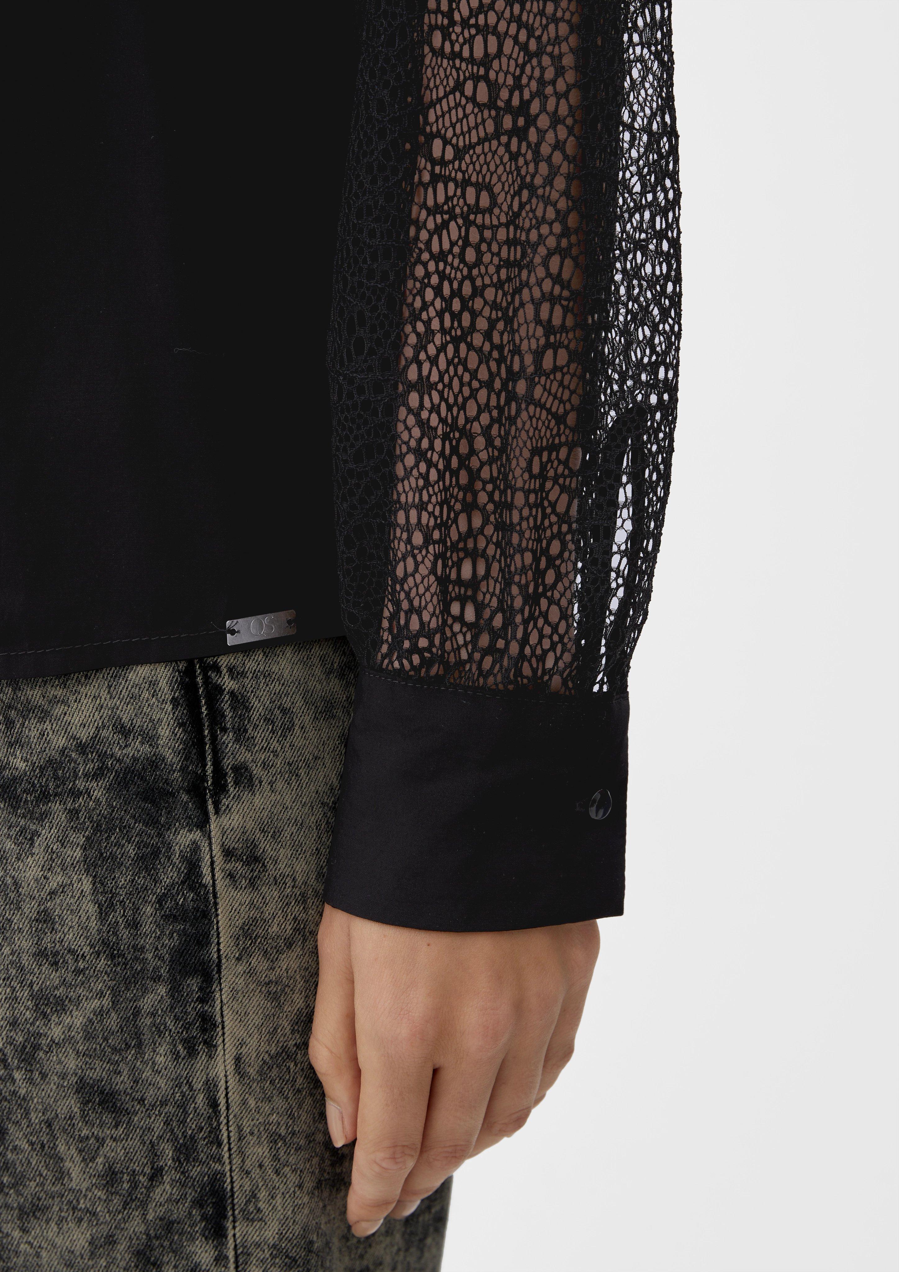 Bluse mit Häkelspitze  2124178-9999